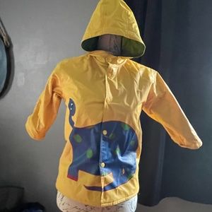 Dinosaur yellow raincoat